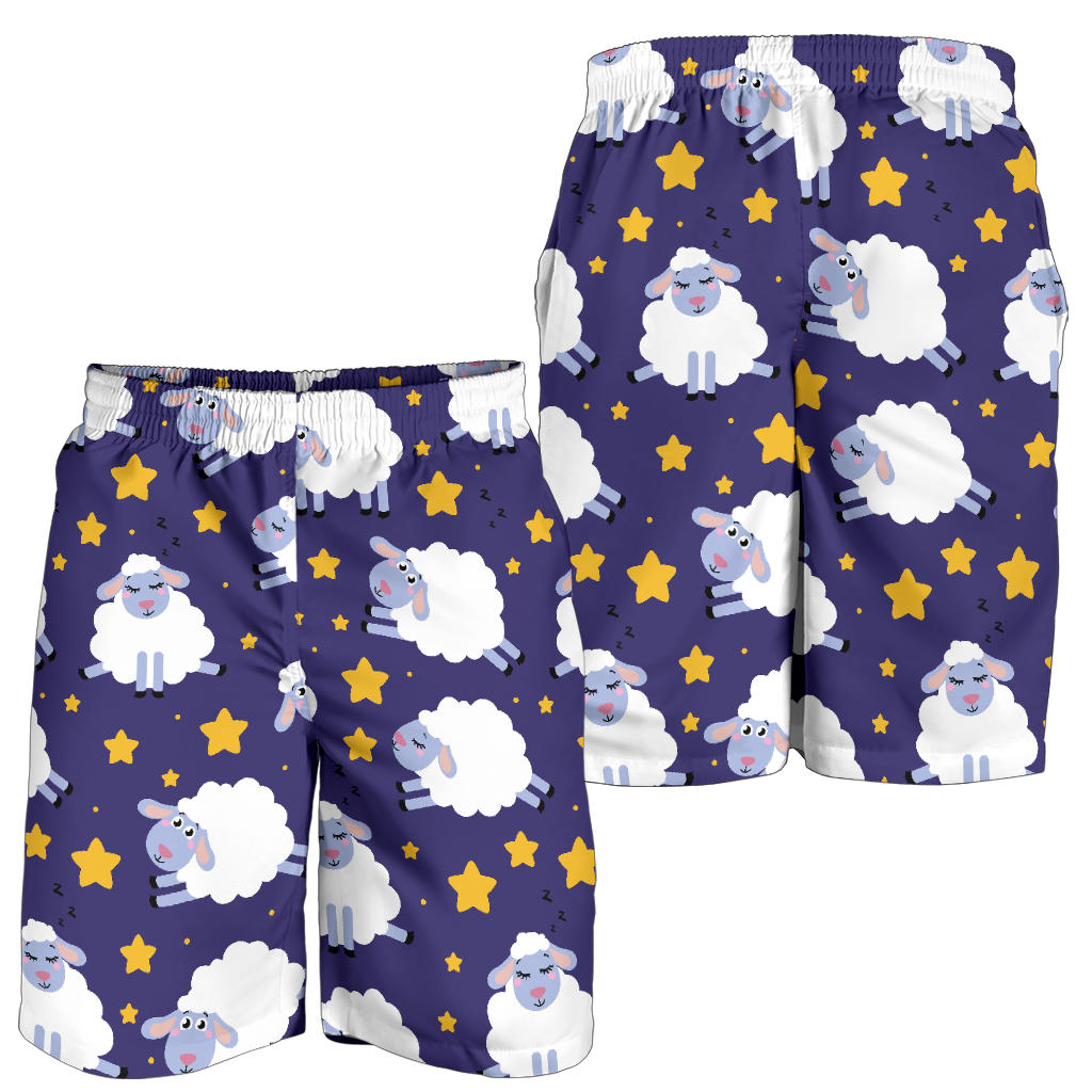 Sheep Pattern Print Design 03 Mens Shorts