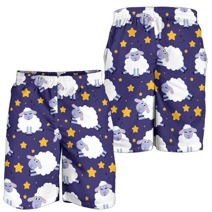 Sheep Pattern Print Design 03 Mens Shorts
