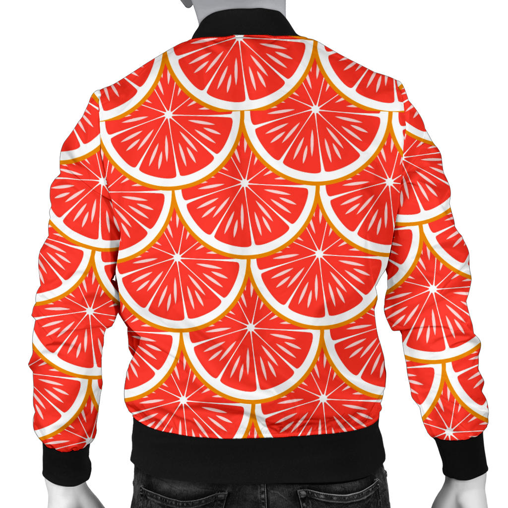 Grapefruit Pattern Print Design GF07 Men Bomber Jacket