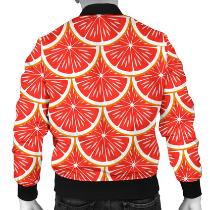Grapefruit Pattern Print Design GF07 Men Bomber Jacket