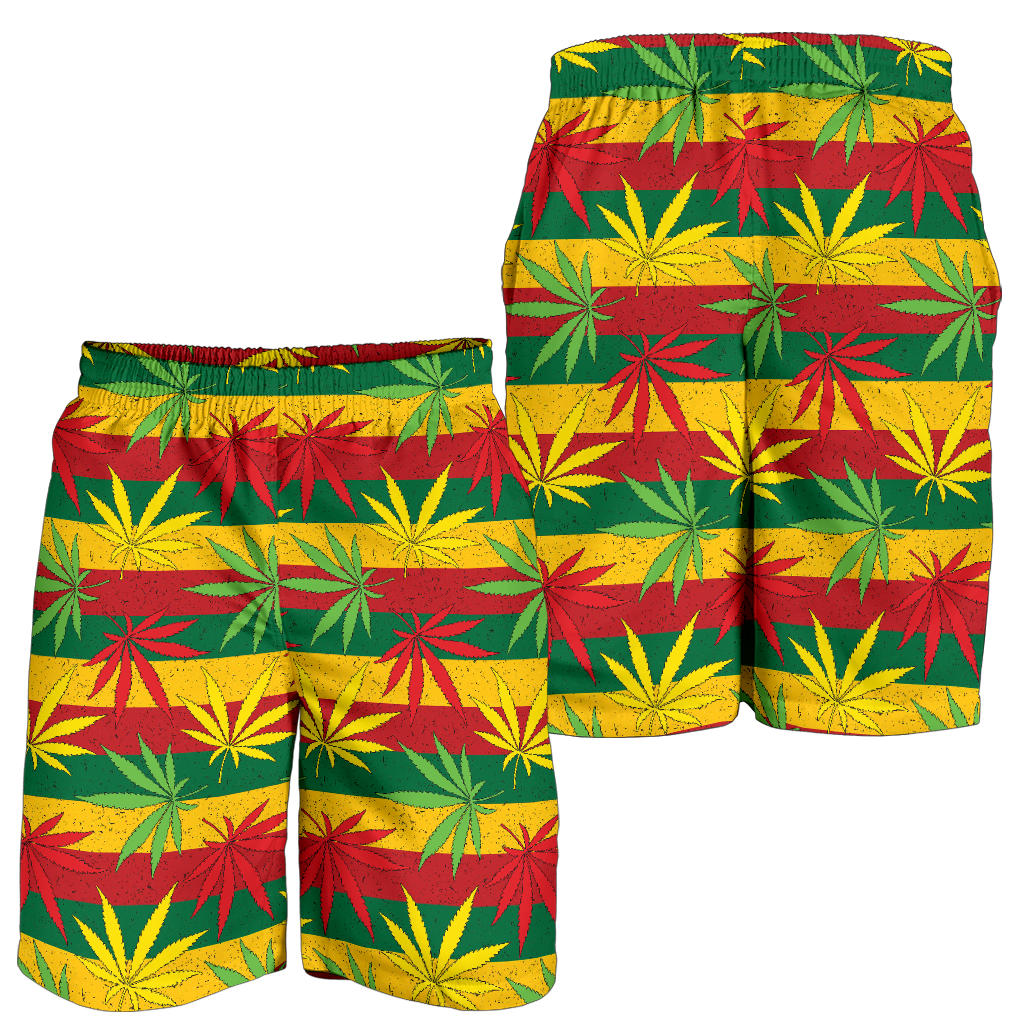 Rasta Pattern Print Design A03 Mens Shorts