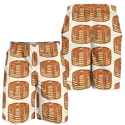 Pancake Pattern Print Design A02 Mens Shorts