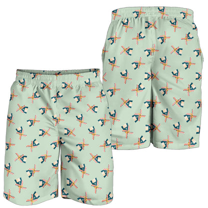 Windmill Pattern Print Design 02 Mens Shorts