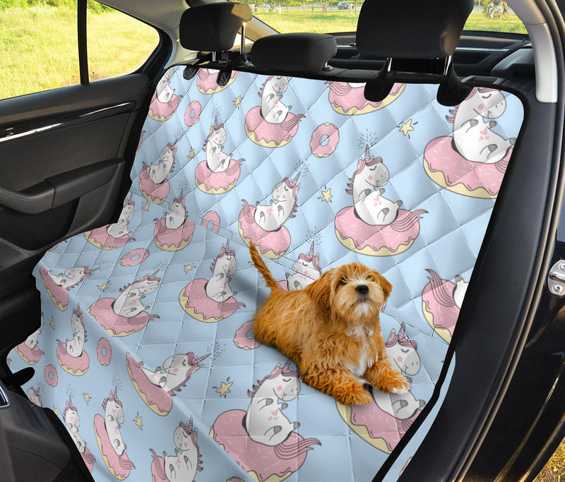 Donut Unicorn Pattern Print Design DN014 Rear Dog  Seat Cover