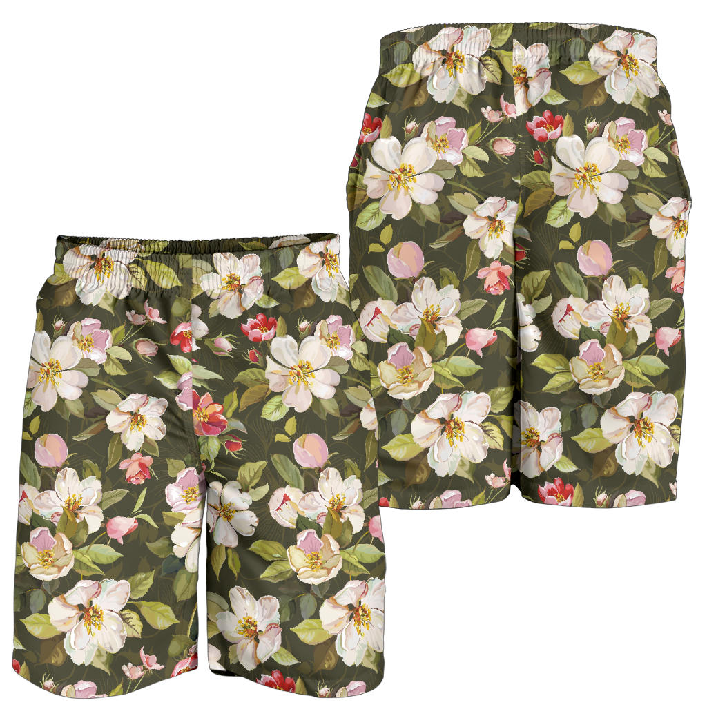 Apple blossom Pattern Print Design AB01 Mens Shorts