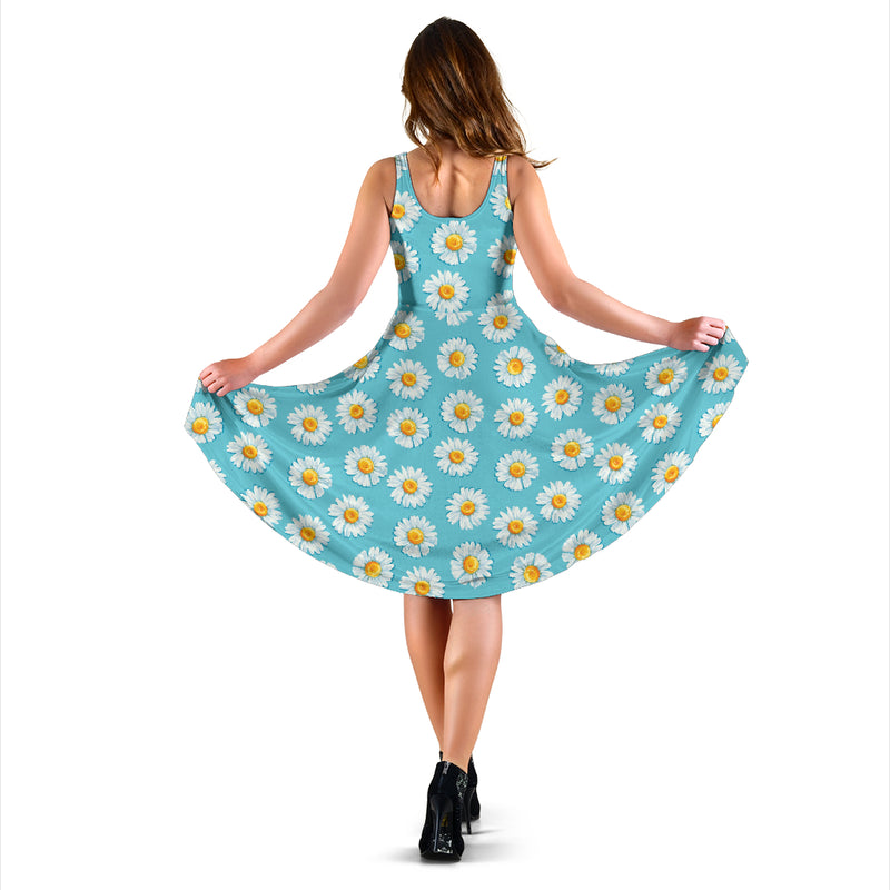 Daisy Pattern Print Design DS03 Midi Dress