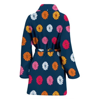 Gerberas Pattern Print Design GB06 Women Bathrobe