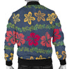 Hawaiian Themed Pattern Print Design H018 Men Bomber Jacket