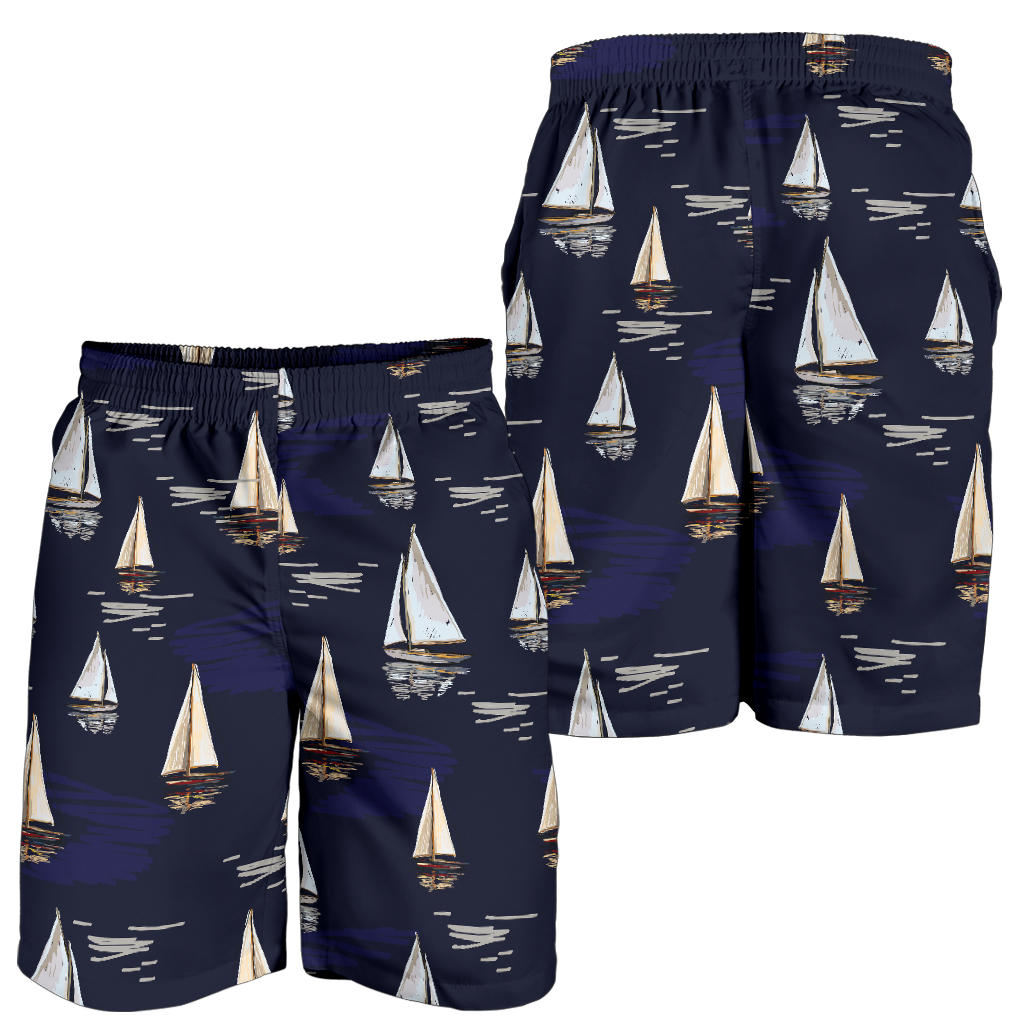 Sailing Ships Pattern Print Design A05 Mens Shorts