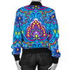 lotus Boho Pattern Print Design LO010 Women Bomber Jacket