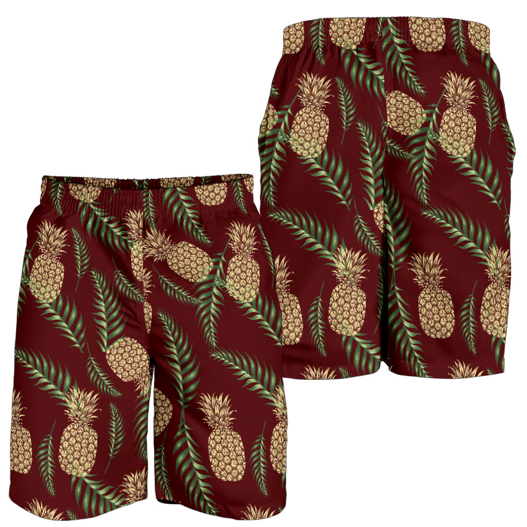 Pineapple Pattern Print Design PP013 Mens Shorts