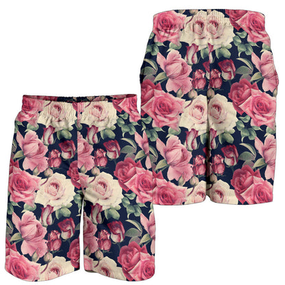 Rose Pattern Print Design RO05 Mens Shorts