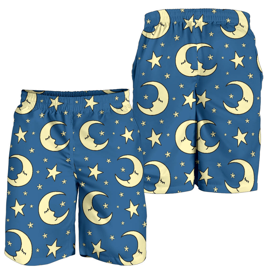 Moon Night Pattern Print Design 03 Mens Shorts
