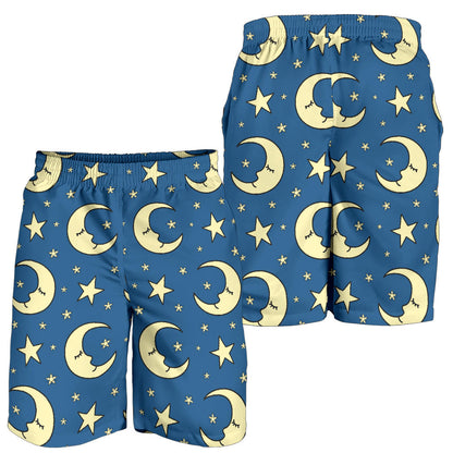Moon Night Pattern Print Design 03 Mens Shorts