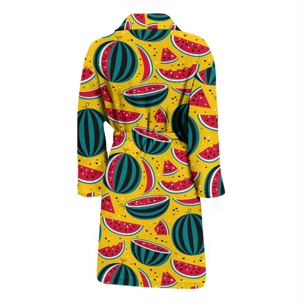 Watermelon Pattern Print Design WM02 Men Bathrobe