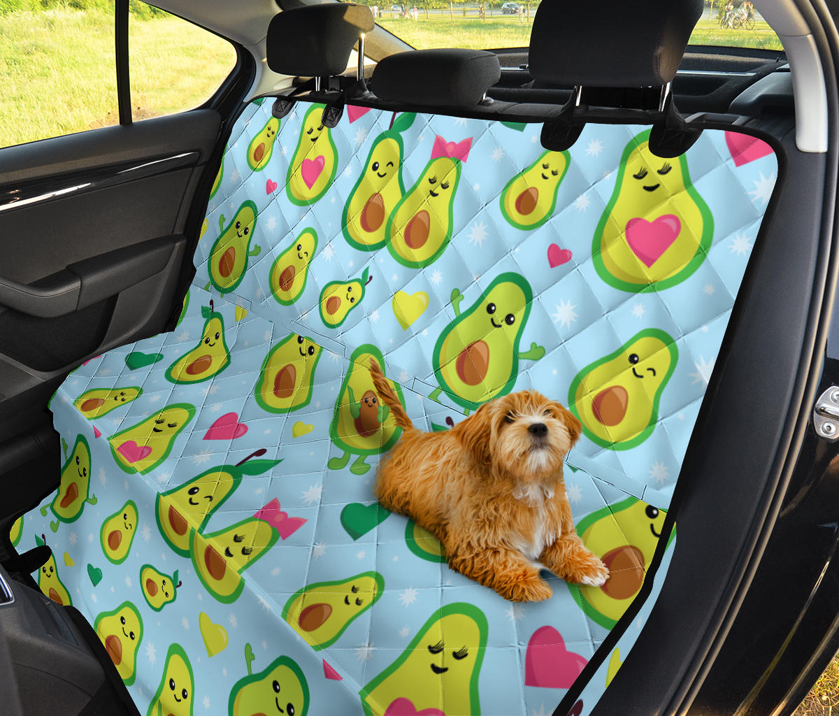 Avocado Pattern Print Design AC09 Rear Dog  Seat Cover
