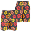 Hibiscus Pattern Print Design HB024 Mens Shorts