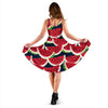 Watermelon Pattern Print Design WM011 Midi Dress