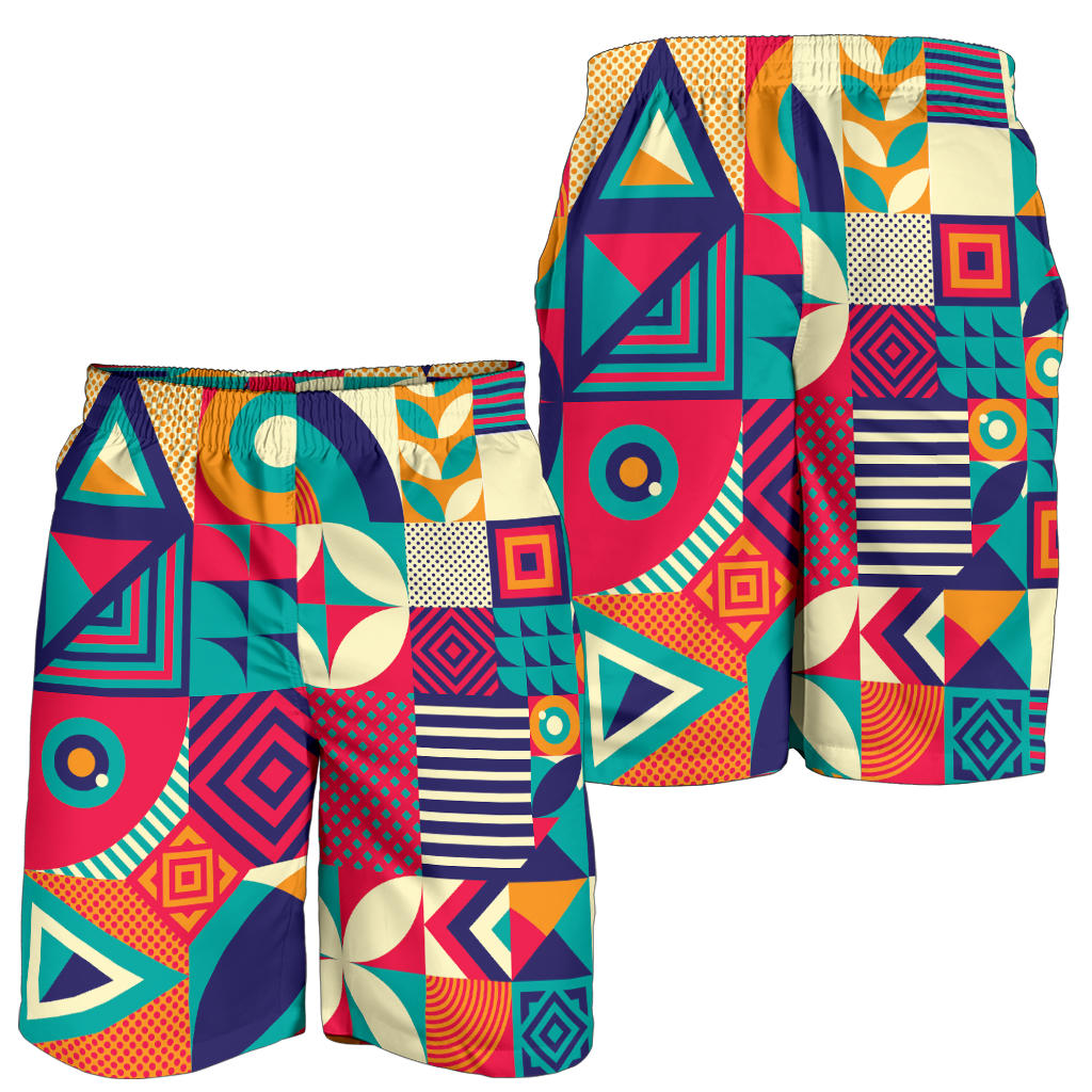 Mosaic Pattern Print Design 03 Mens Shorts