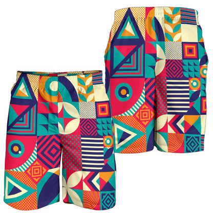Mosaic Pattern Print Design 03 Mens Shorts