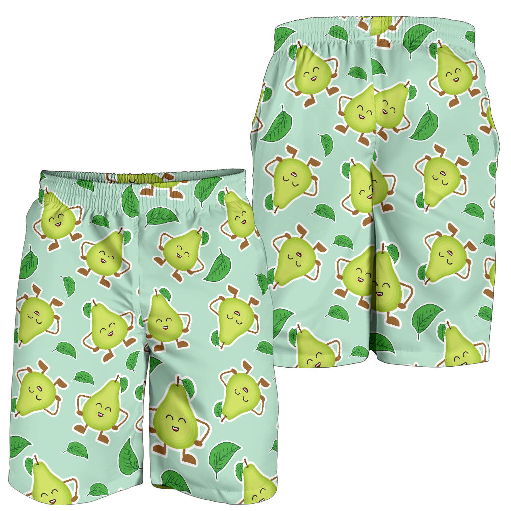 Avocado Pattern Print Design AC011 Mens Shorts