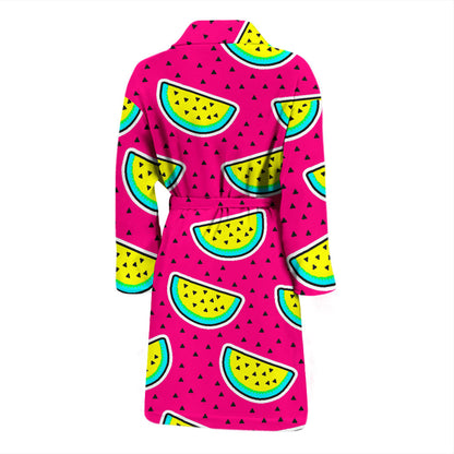 Watermelon Pattern Print Design WM04 Men Bathrobe
