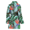 Bird Of Paradise Pattern Print Design BOP01 Women Bathrobe