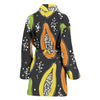 Papaya Pattern Print Design PP05 Women Bathrobe