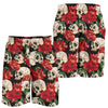 Skull Red Rose Mens Shorts