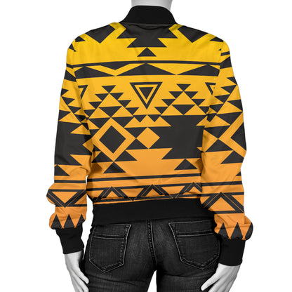 Rastafarian Pattern Print Design A04 Women's Bomber Jacket