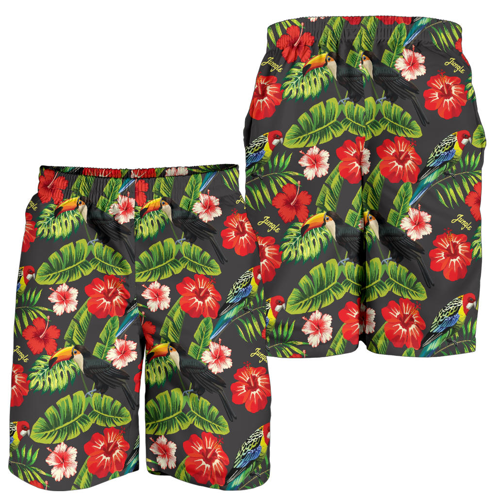 Tropical Flower Pattern Print Design TF04 Mens Shorts