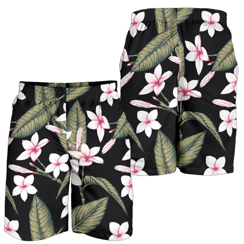 Plumeria Pattern Print Design PM021 Mens Shorts