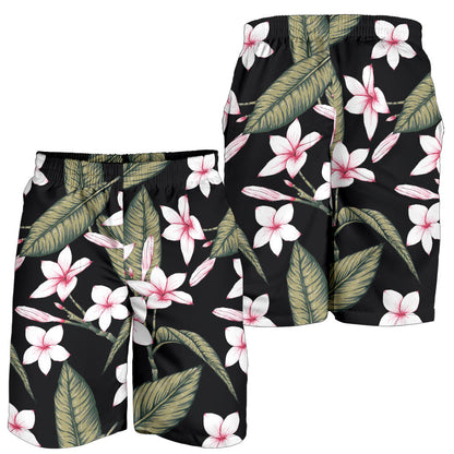 Plumeria Pattern Print Design PM021 Mens Shorts