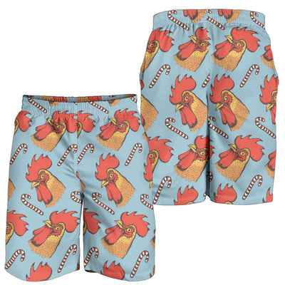 Rooster Pattern Print Design A05 Mens Shorts