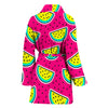 Watermelon Pattern Print Design WM04 Women Bathrobe