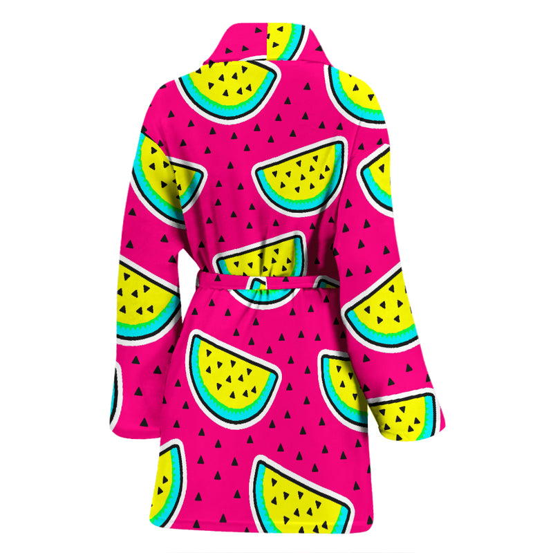 Watermelon Pattern Print Design WM04 Women Bathrobe