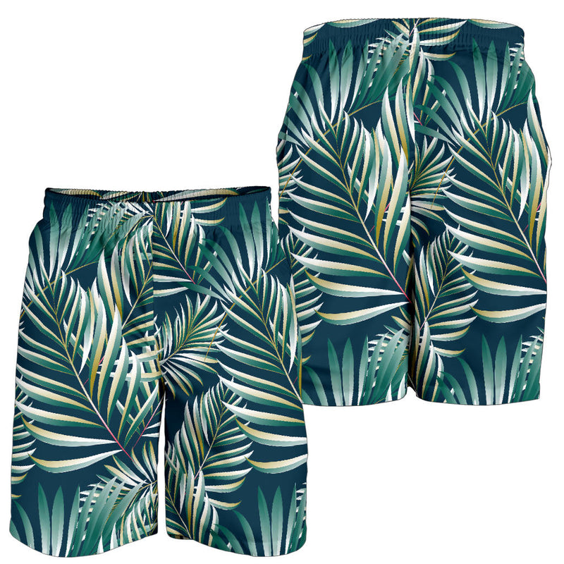 Sun Spot Tropical Palm Leaves hower Curtain Mens Shorts