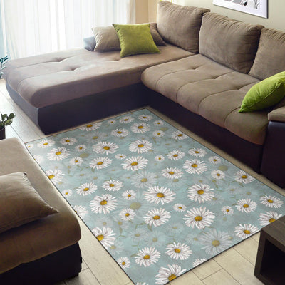 Daisy Pattern Print Design DS012 Area Rugs