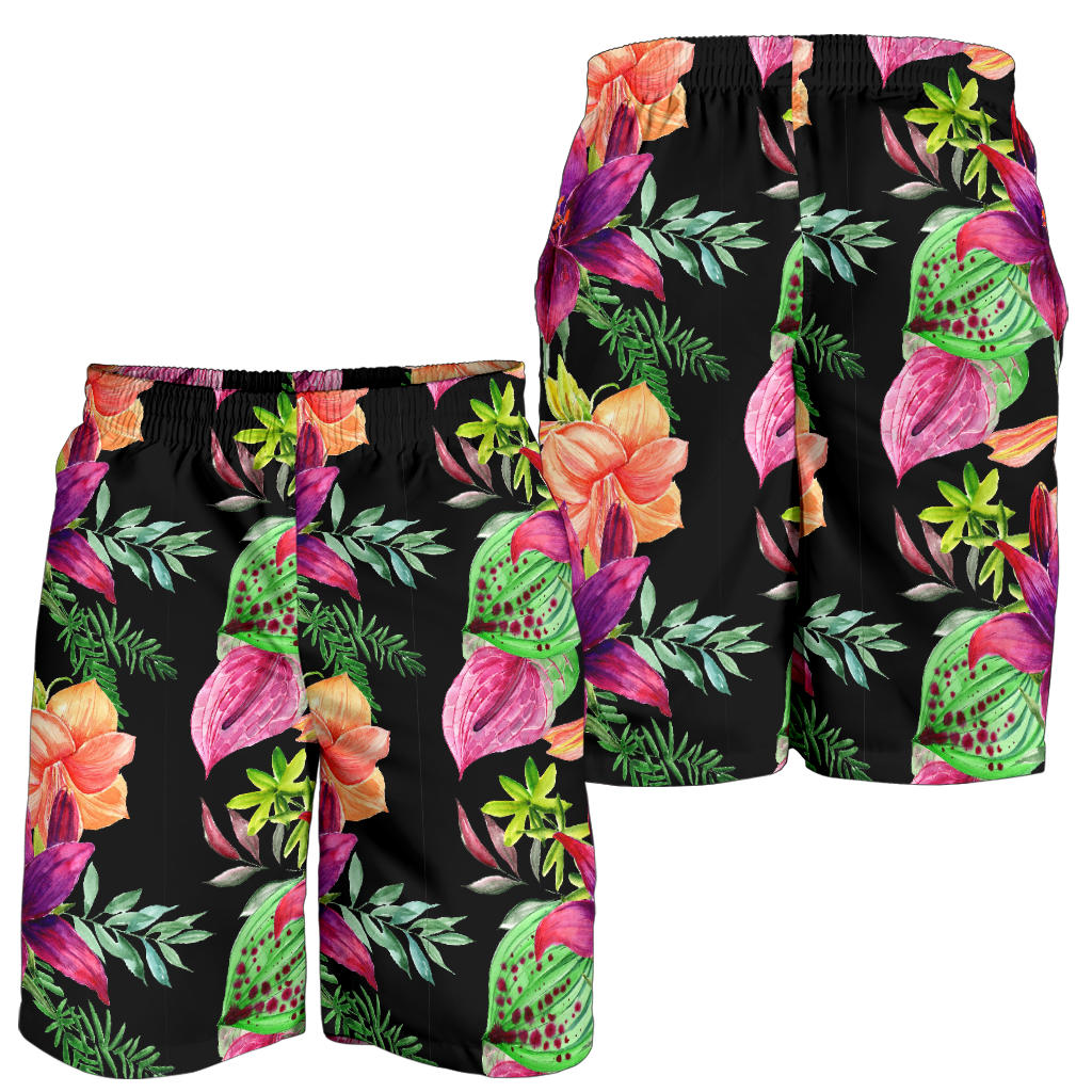 Amaryllis Pattern Print Design AL09 Mens Shorts
