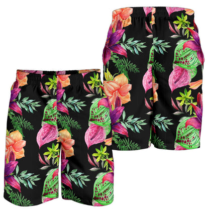 Amaryllis Pattern Print Design AL09 Mens Shorts