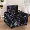 Tropical Palm Leaves Pattern Brightness Armchair Slipcover