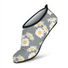 Daisy Pattern Print Design DS09 Aqua Water Shoes