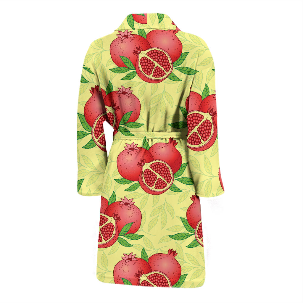 Pomegranate Pattern Print Design PG07 Men Bathrobe