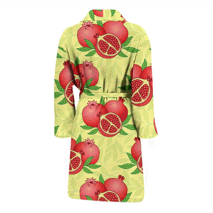 Pomegranate Pattern Print Design PG07 Men Bathrobe