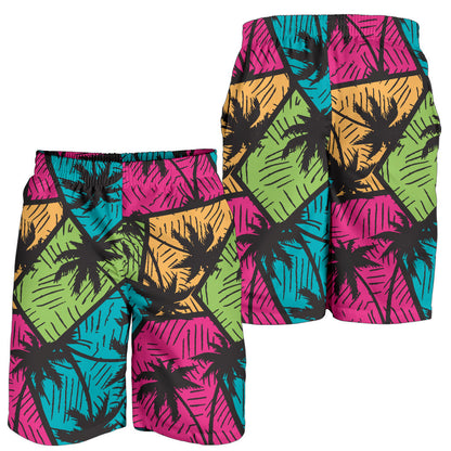 Palm Tree Pattern Print Design PT09 Mens Shorts