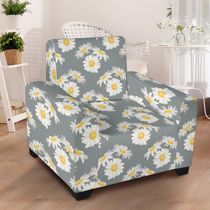 Daisy Pattern Print Design DS09 Armchair Slipcover