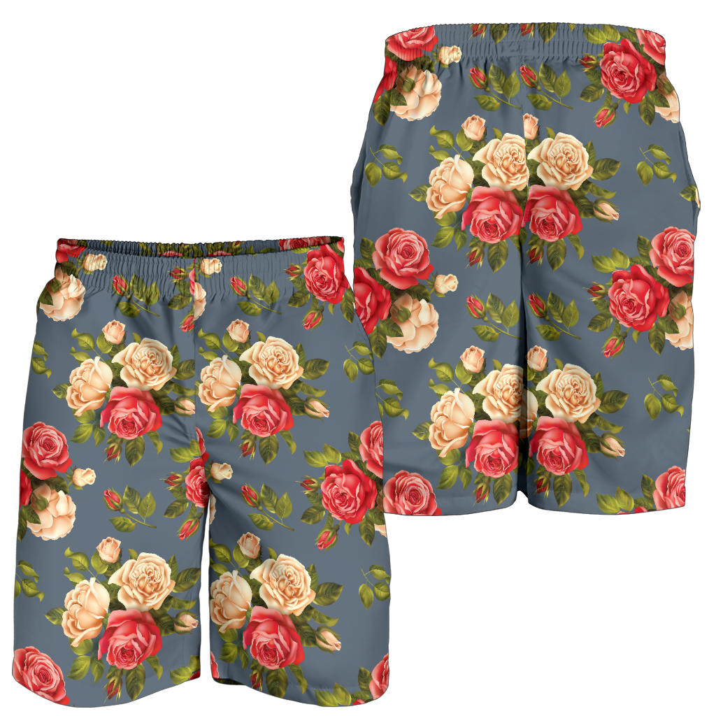 Rose Pattern Print Design RO017 Mens Shorts