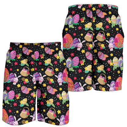 Easter Eggs Pattern Print Design RB06 Mens Shorts