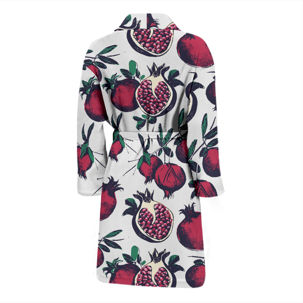 Pomegranate Pattern Print Design PG01 Men Bathrobe