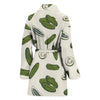 Cucumber Pattern Print Design CC05 Women Bathrobe